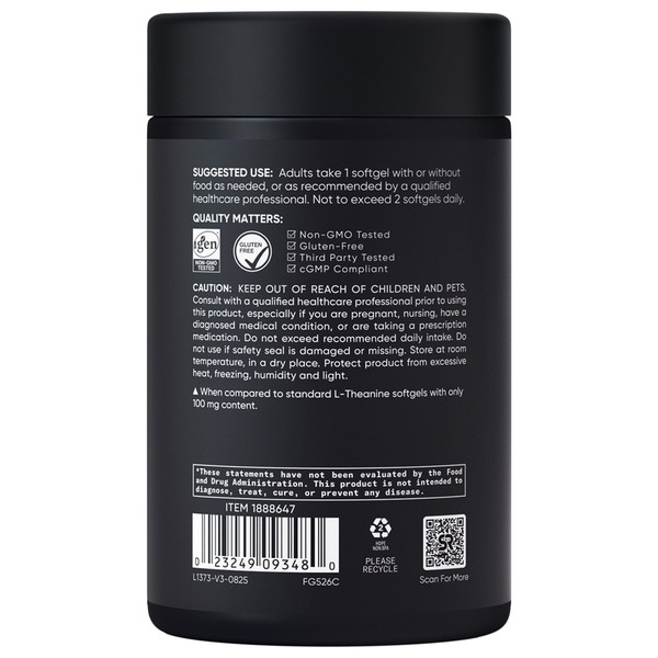 Viên Uống Hỗ Trợ Giảm Căng Thẳng Sports Research L-Theanine Suntheanine 200 mg – Hộp 150 Viên