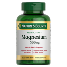 Viên Uống Nature's Bounty High Potency Magnesium 500 mg – Hộp 200 Viên