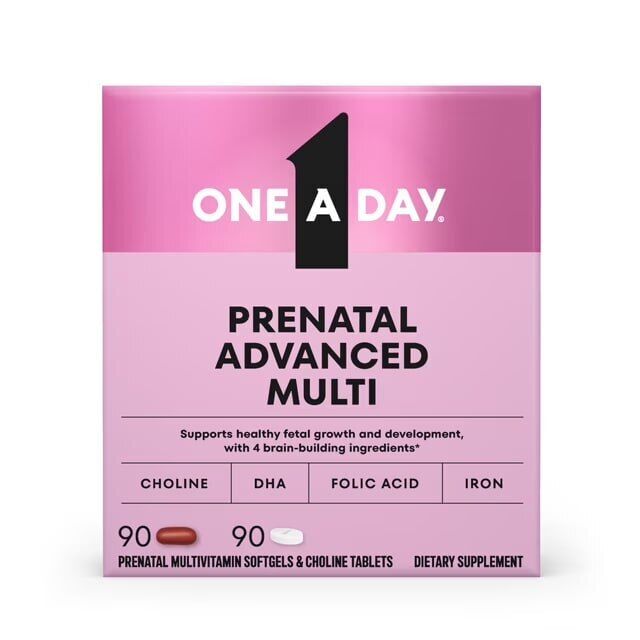 Viên Uống Vitamin Tổng Hợp & Choline One A Day Women’s Prenatal Advanced Vitamins with Choline – Hộp 180 Viên
