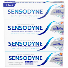 Kem Đánh Răng Làm Trắng Chuyên Sâu Sensodyne Extra Whitening Toothpaste - 4 Tuýp X 184g