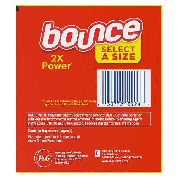 Giấy Thơm Bounce Static Guard Dryer Sheets - Hộp 400 Miếng