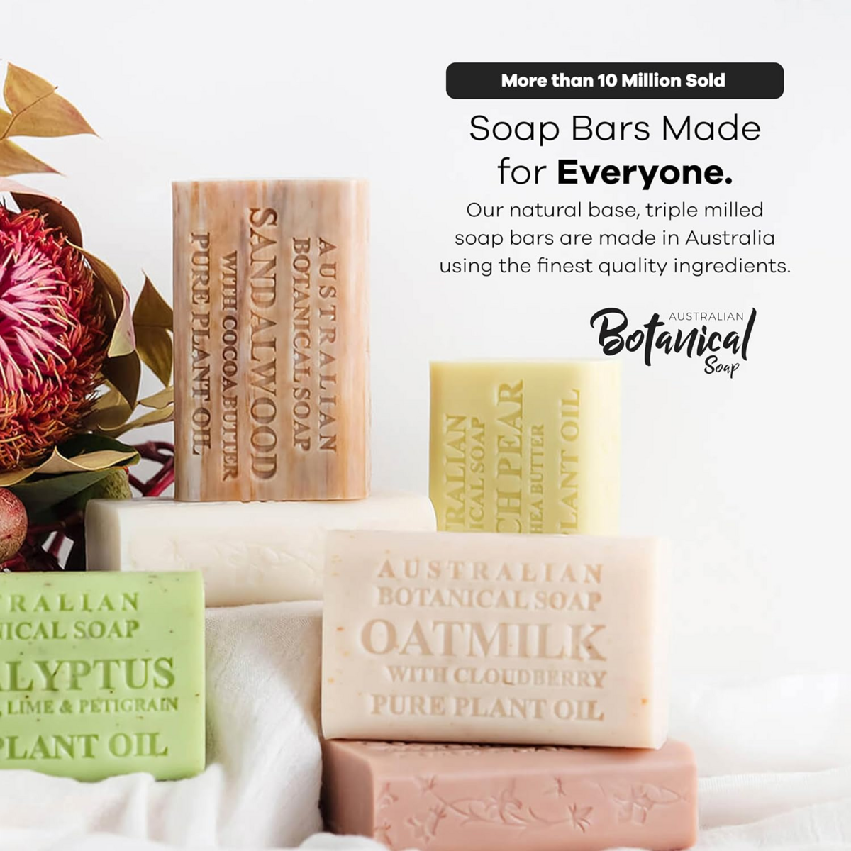 Xà Phòng Thiên Nhiên Australian Botanical Soap Variety Pack – Hộp 8 Bánh x 187g