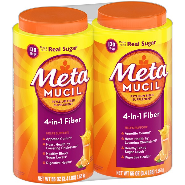 Bột Hỗ Trợ Tiêu Hóa Metamucil Original – 2 Hộp X 1.56kg