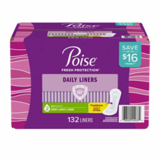 Băng Vệ Sinh Hàng Ngày Poise Daily Incontinence Panty Liners Very Light - Hộp 132 Miếng