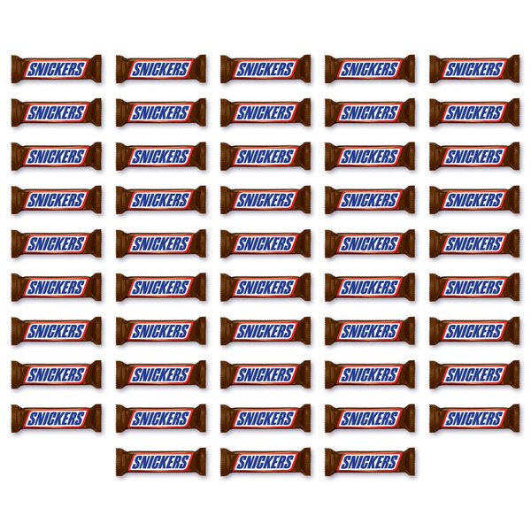 Kẹo Socola SNICKERS Singles Size Chocolate Candy Bars - Hộp 48 Gói