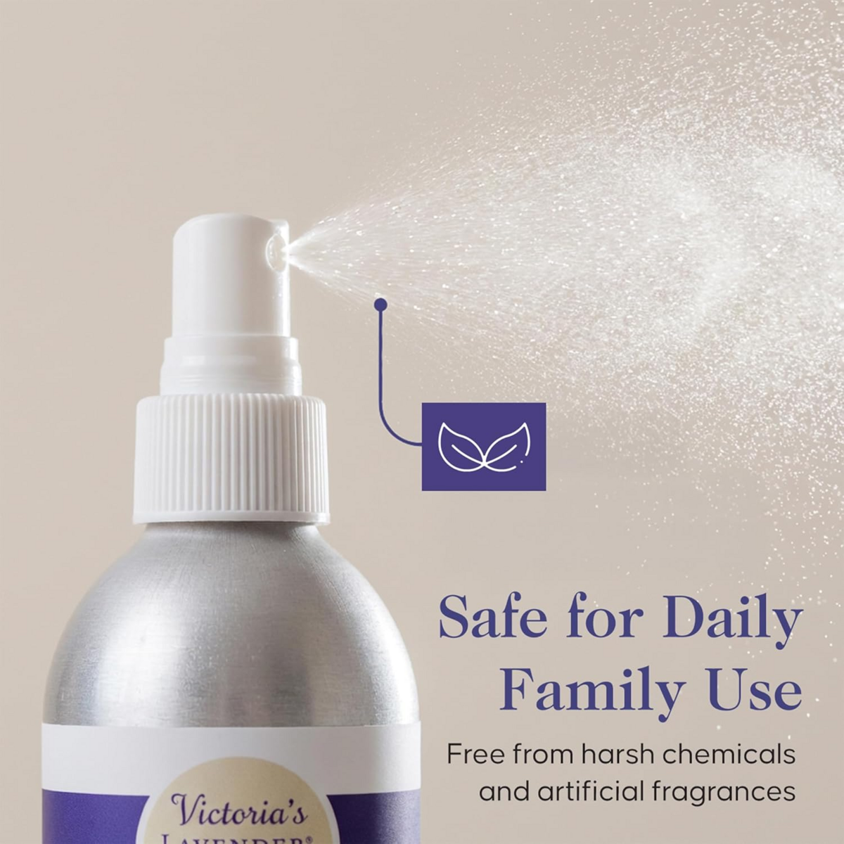 Xịt Thơm Tinh Dầu Oải Hương Victoria’s Lavender Sweet Dreams Linen Spray – Set 2 Chai x 240 ml