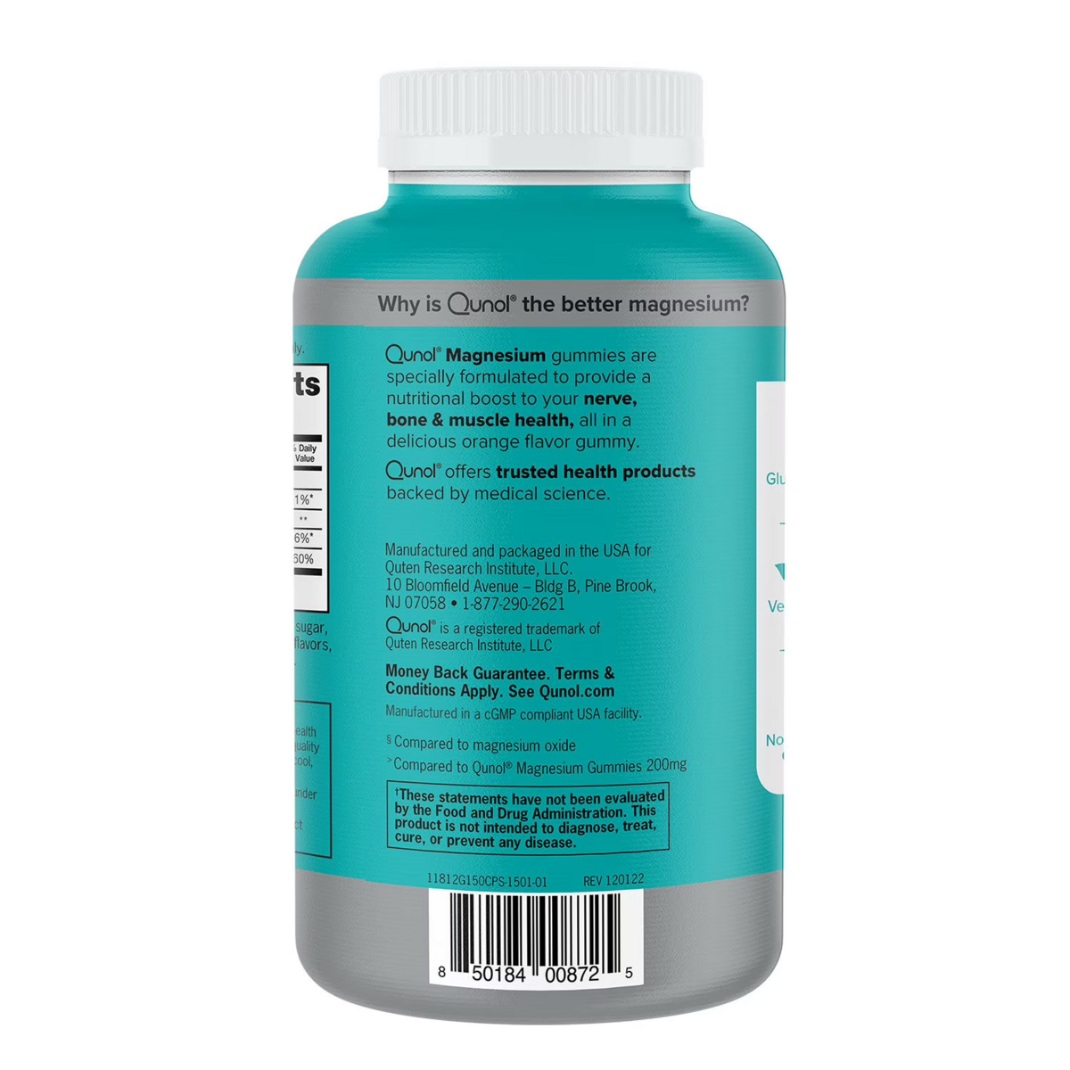 Kẹo Dẻo Magie Qunol Extra Strength Magnesium Citrate Gummies 250mg – Hộp 150 Viên 