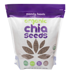 Hạt Chia Hữu Cơ Monda Foods Organic Chia Seeds – Túi 3 lbs