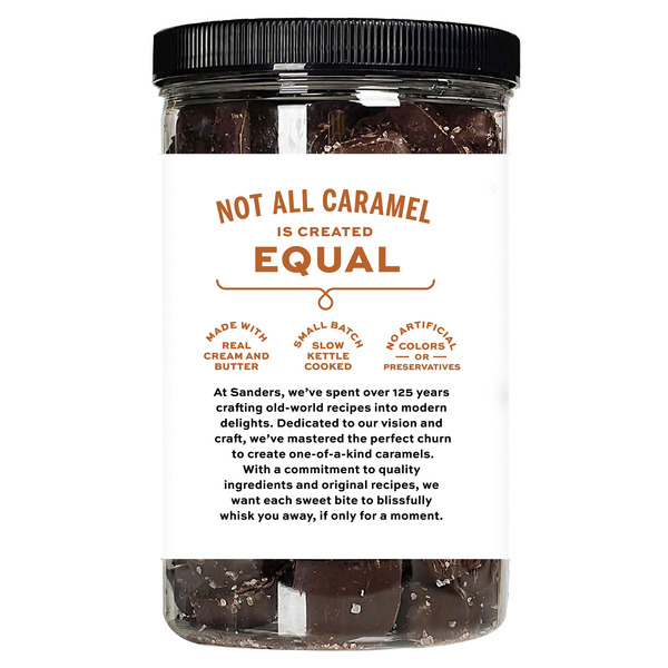 Kẹo Socola Sanders Fine Chocolatiers Dark Chocolate Sea Salt Caramels – Hộp 1.02kg