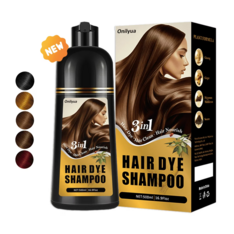 Dầu Gội Nhuộm Tóc 3 trong 1 Màu Nâu Lạnh Onilyua 3in1 Hair Dye Shampoo Light Brown  – Chai 500 Ml