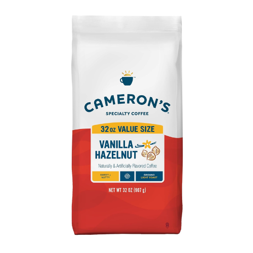 Cà Phê Rang Xay Cameron's Coffee Roasted Ground Coffee Vanilla Hazelnut – Túi 907G