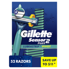Dao Cạo Dùng Một Lần Cho Nam Giới Gillette Sensor2 Plus Disposable Razor - Hộp 52 Cái