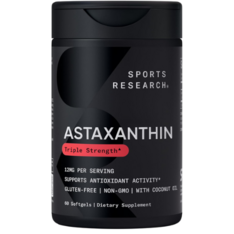 Viên Uống Sports Research Astaxanthin Triple Strength 12 mg – Hộp 60 Viên