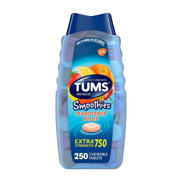 Viên Nhai Hỗ Trợ Giảm Ợ Nóng TUMS Smoothies – Hộp 250 viên