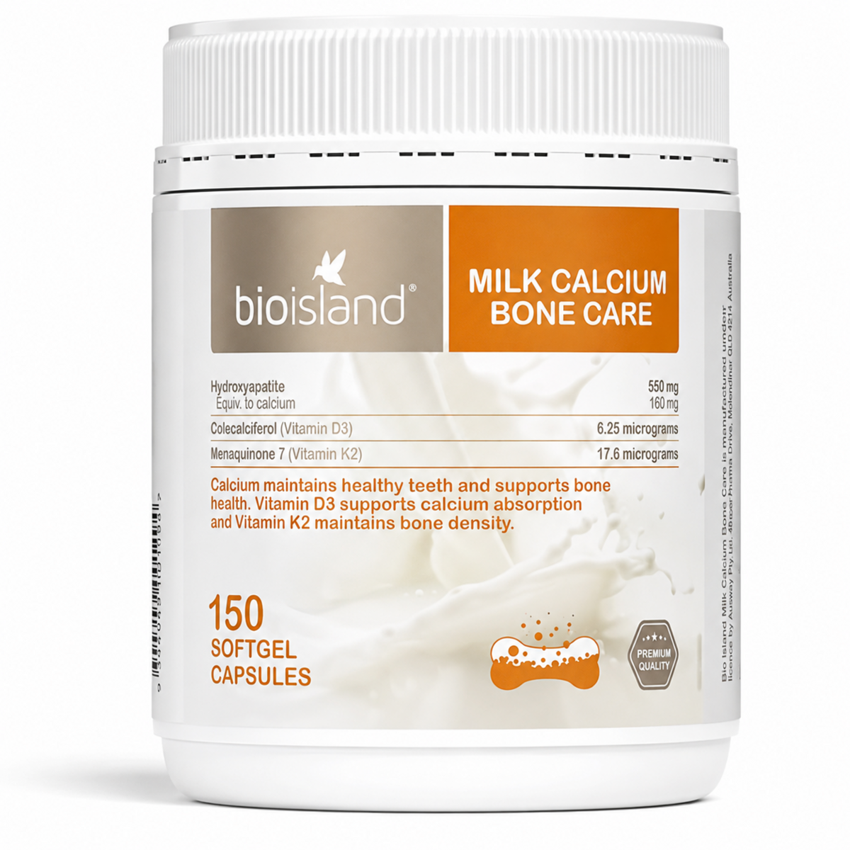 Viên Uống Bio Island Milk Calcium Bone Care – Hộp 150 Viên