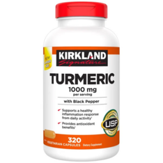 Viên Uống Kirkland Signature Turmeric 1000 mg – Hộp 320 Viên