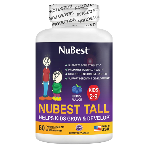 Viên Nhai NuBest Tall Kids Hỗ Trợ Phát Triển Chiều Cao Vị Berry – Hộp 90 Viên