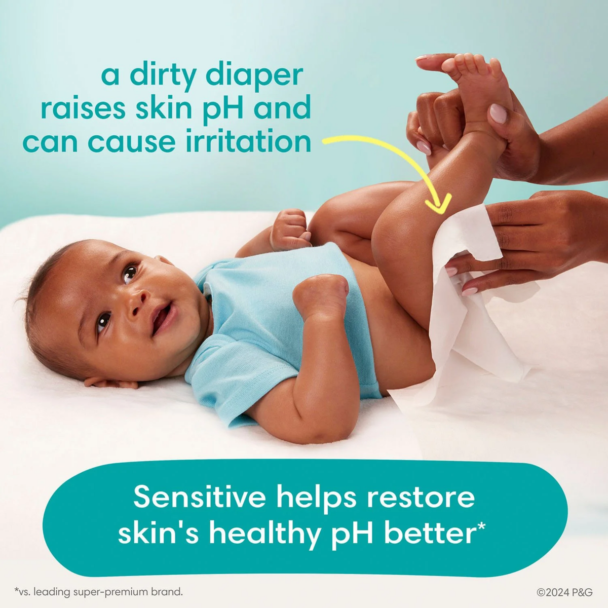 Pampers Sensitive Baby Wipes, Fragrance Free, 16 pks., 896 wipes