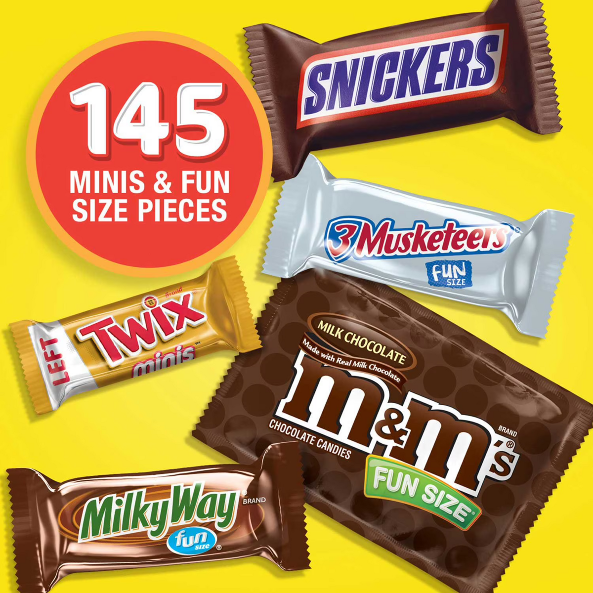 Kẹo Socola Tổng Hợp Mars Milk Chocolate Variety Pack – Túi 145 viên