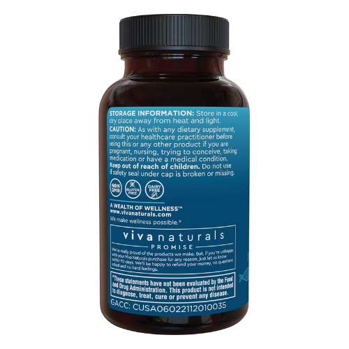 Viên Uống Dầu Cá Viva Naturals Triple-Strength Omega-3 Fish Oil 2500mg – Hộp 30 Viên