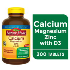 Viên Uống Nature Made Calcium Magnesium Zinc With Vitamin D – Hộp 300 Viên