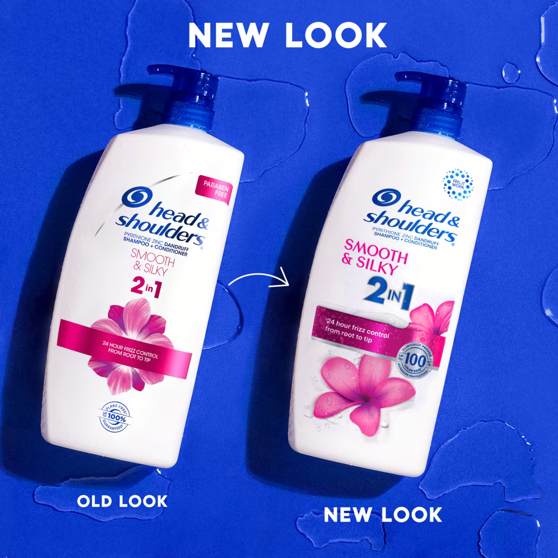 Dầu Gội & Xả 2 Trong 1 Head & Shoulders 2 in 1 Dandruff Shampoo & Conditioner Smooth & Silky – Chai 835 ml