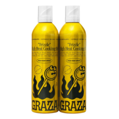 Dầu Ô Liu Tinh Luyện Dạng Xịt Graza Frizzle Cooking Spray – Set 2 Chai x 13.5 Oz