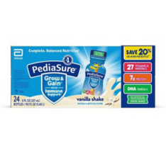Sữa Dinh Dưỡng PediaSure Grow & Gain Vị Vani –  Thùng 24 Chai X 237ml