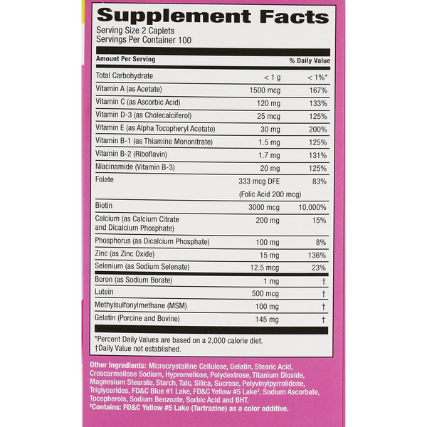 Viên Uống CVS Health Hair, Skin & Nails with Antioxidants – Hộp 200 Viên