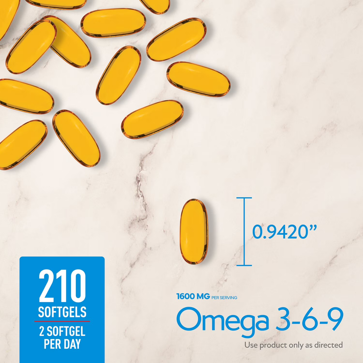 Viên Uống Member’s Mark™ Omega 3-6-9 - Hộp 300 Viên