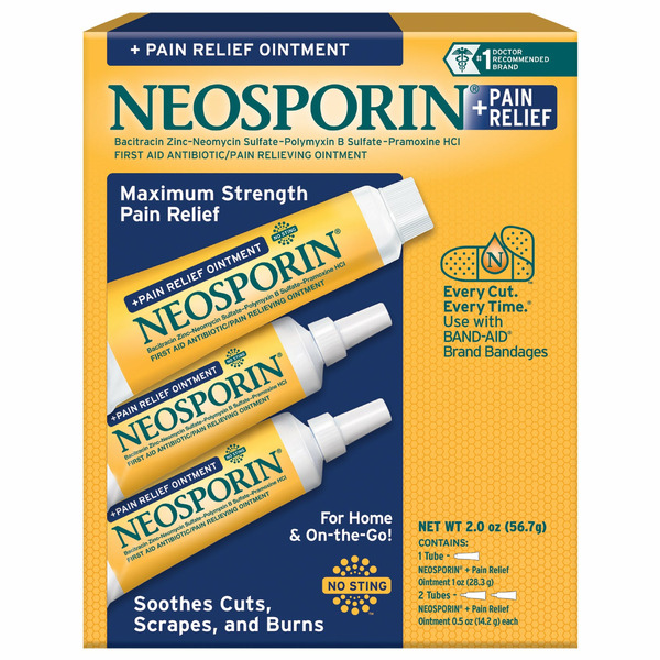 Thuốc Mỡ Kháng Sinh Neosporin Maximum Strength – 2 oz x 3 Tuýp