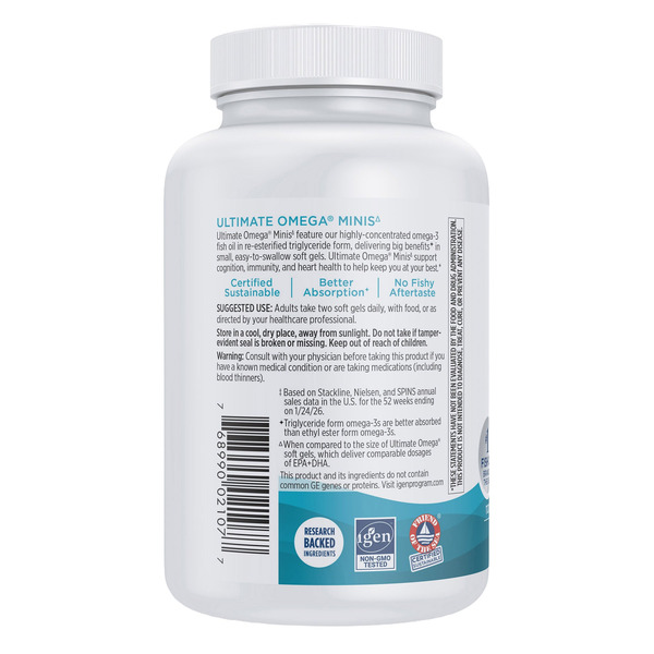 Viên Uống Dầu Cá Nordic Naturals Omega Mini Fish Oil – Hộp 110 Viên