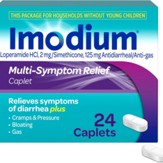 Viên Uống Hỗ Trợ Điều Trị Tiêu Chảy Imodium Multi-Symptom Relief Caplets – Hộp 24 viên 