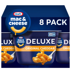 Mì Nui Phô Mai Ăn Liền Kraft Deluxe Original Macaroni & Cheese Microwaveable Cups – Hộp 8 Ly