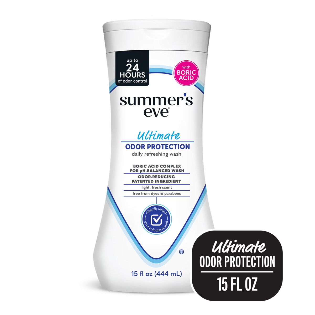 Dung Dịch Vệ Sinh Phụ Nữ Summer’s Eve Ultimate Odor Protection Daily Feminine Wash – Chai 444ml