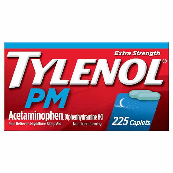 Viên Uống Giảm Đau Hỗ Trợ Giấc Ngủ Tylenol PM – Hộp 225 Viên