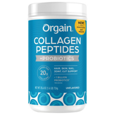 Bột Collagen Orgain Collagen Peptides + Probiotics Không Vị – Hộp 25.6 oz