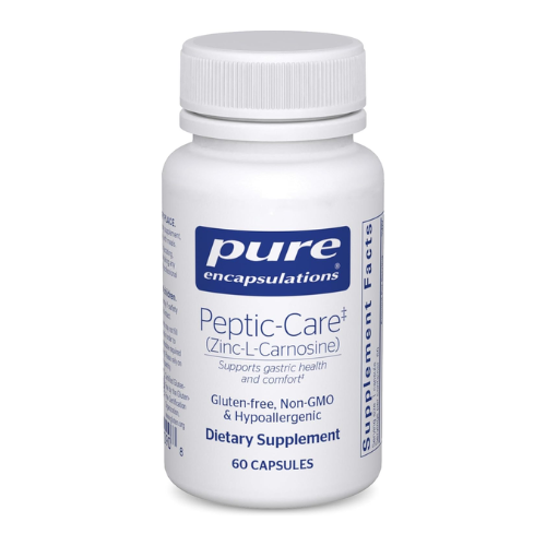 Viên Uống Hỗ Trợ Sức Khỏe Dạ Dày Pure Encapsulations Peptic-Care (Zinc-L-Carnosine) – Hộp 60 Viên