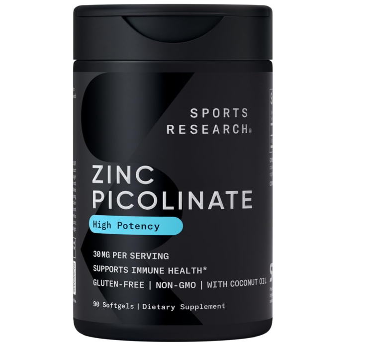 Viên Uống Sports Research Zinc Picolinate 30mg – Hộp 90 Viên