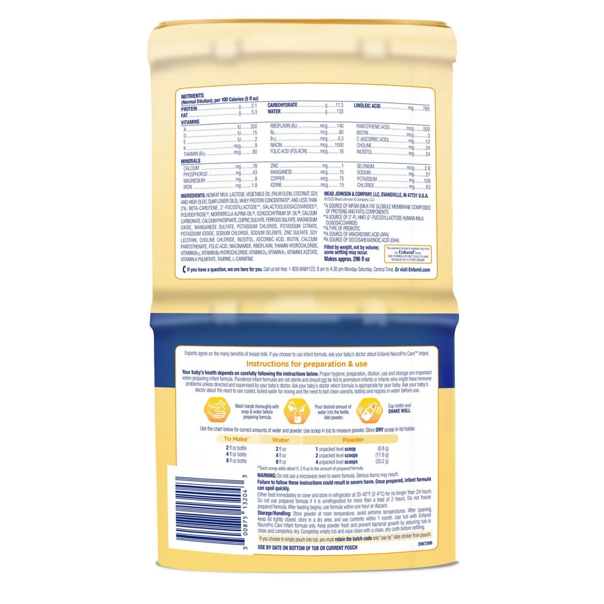 Sữa Công Thức Enfamil NeuroProCare Infant Formula - Tổng 1.17kg