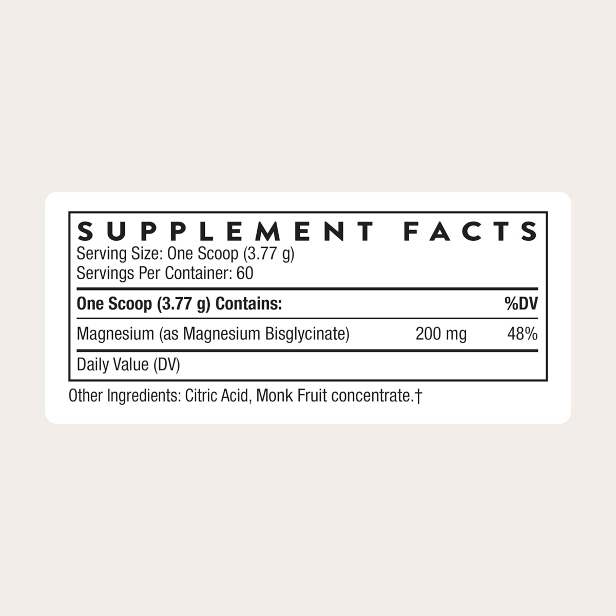 Bột Magie Thorne Magnesium Bisglycinate -  Hộp 226.8g