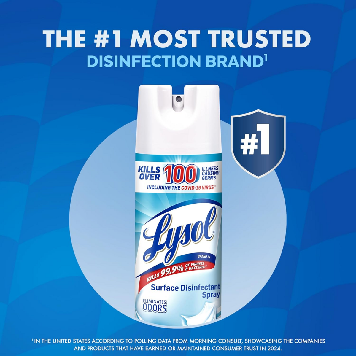 Xịt Khử Khuẩn Lysol Disinfectant Spray Crisp Linen – Bộ 12 Chai x 19 fl oz 