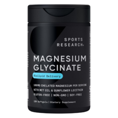 Viên Uống Magnesium Glycinate Sports Research 160mg – Hộp 120 Viên