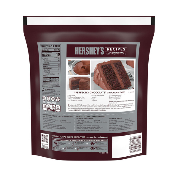 Bột Cacao Nguyên Chất Hershey’s Unsweetened 100% Cocoa – Túi 23 Oz