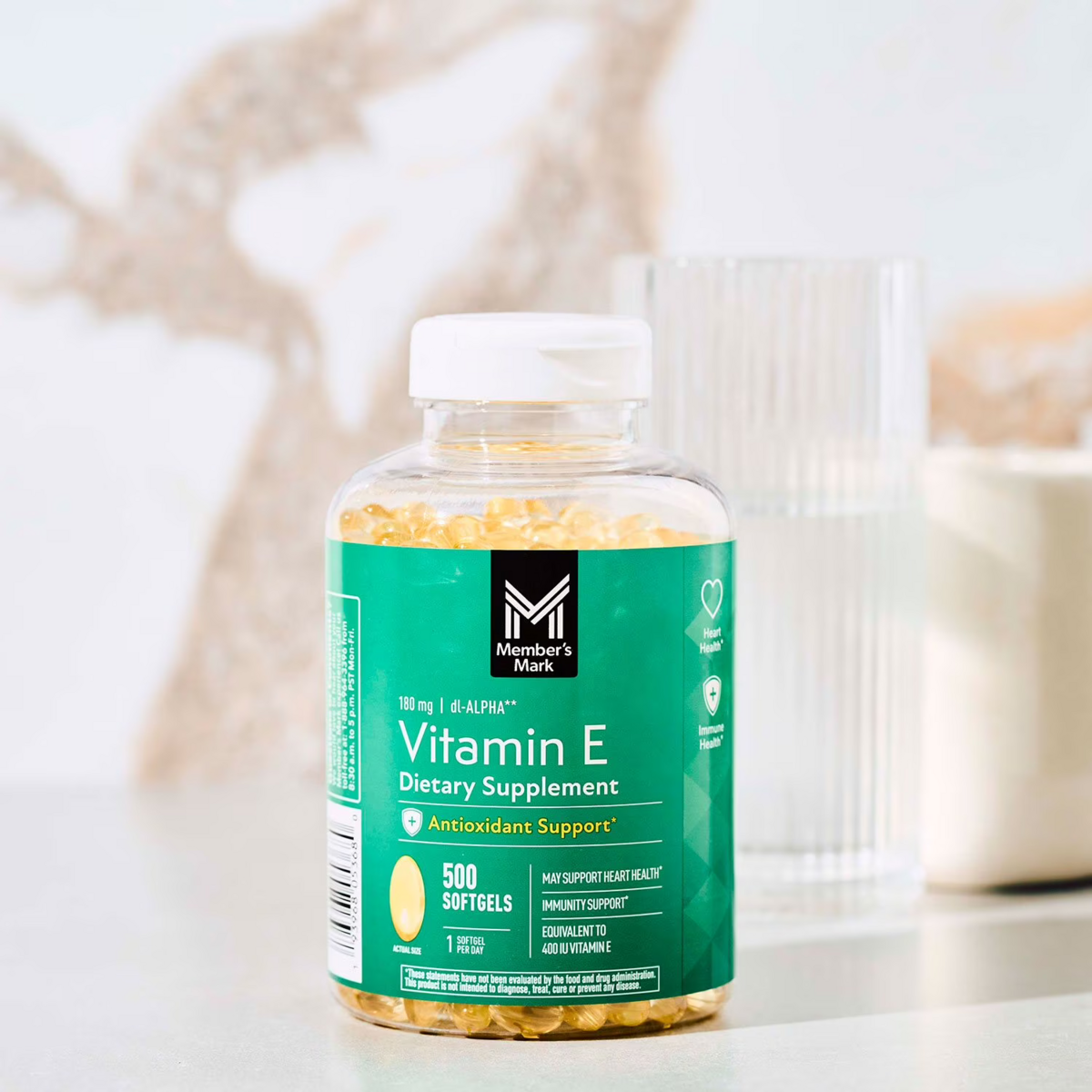 Viên Uống Vitamin E Member's Mark – Hộp 500 Viên