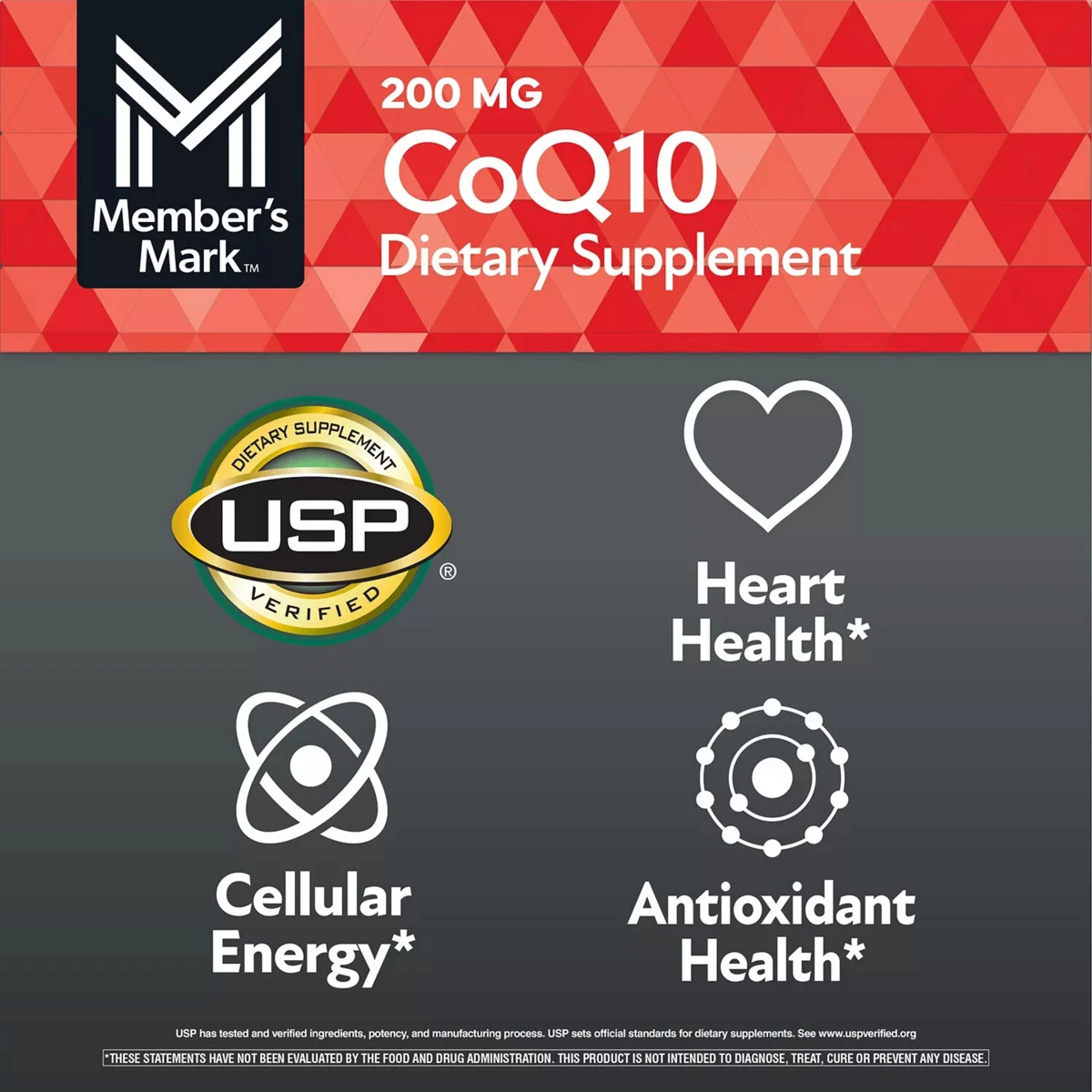 Viên Uống Member's Mark CoQ10 200mg – Hộp 180 Viên