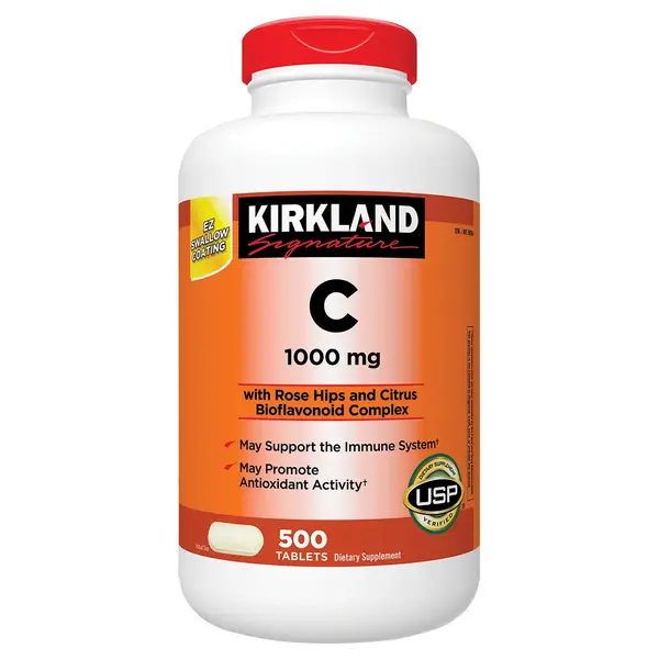 Viên Uống Bổ Sung Vitamin C Kirkland Signature 1000 mg – Hộp 500 Viên