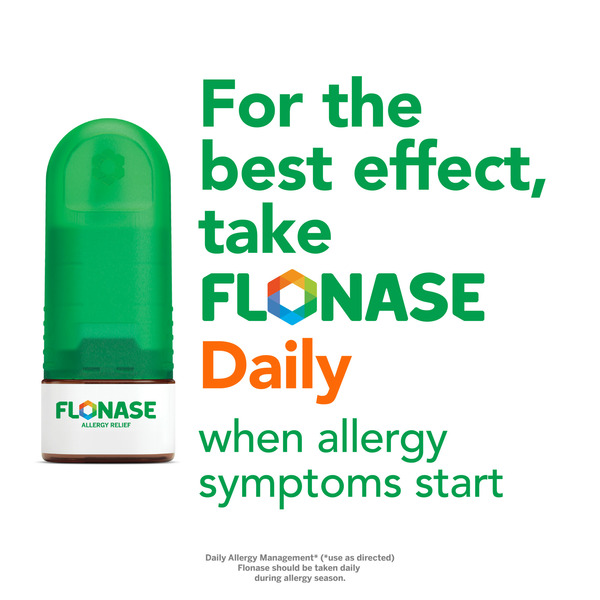 Xịt Mũi Giảm Nghẹt Mũi & Kiểm Soát Dị Ứng Flonase Allergy Relief –  60 Lần Xịt