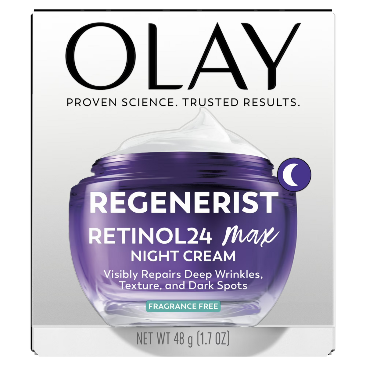 Kem Dưỡng Da Ban Đêm Olay Regenerist Retinol 24 MAX Night Face Moisturizer – Hộp 1.7 Oz
