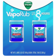 Dầu Xoa Hỗ Trợ Giảm Nghẹt Mũi, Ho Và Đau Nhức Vicks VapoRub –  2 Hộp X 100g
